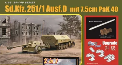 Zdjęcie produktu dla Model wojskowy 6664 – Sd.Kfz.251/1 Ausf.D z 7,5 cm PaK40 (1:35)
