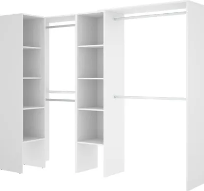 Immagine prodotto di Dmora Guardaroba Grande Antilope 79.4x187h cm Bianco, Appendiabiti 13 Vani