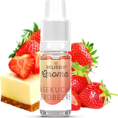 Produktbild von Belissia Lebensmittelaroma Käsekuchen-Erdbeer - 10ml Hochdosiertes Aroma - Kalorienfrei, Vegan - Für Speisen, Getränke, Shake, Quark uvm.