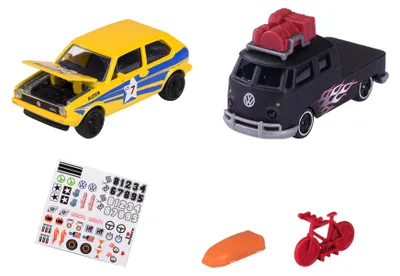 Productafbeelding van Majorette 212055006Q01 VW The Originals, set van 2 raceauto's