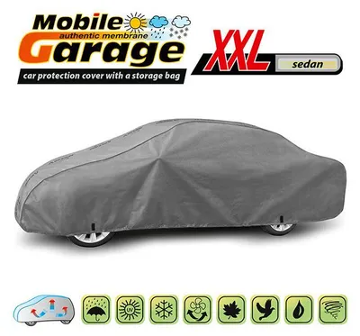 Obrázok produktu pre Vysoko kvalitný autoplachtový kryt pre limuzíny (sedan) – séria Mobile Garage – veľkosť XXL 500–535 cm x 126–136 cm
