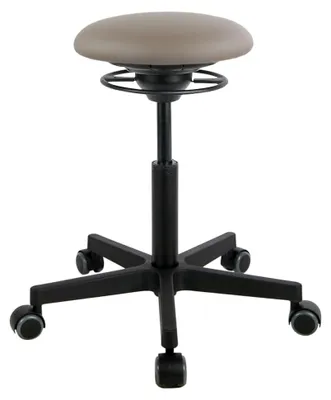 Produktbild von ROLL - Sitztrainer - Bewegungshocker - Bürohocker - ergonomischer Sitzhocker - Hocker mit beweglicher Sitzfläche - Rücken-Trainer - Bewegungsstuhl - Gestell Schwarz