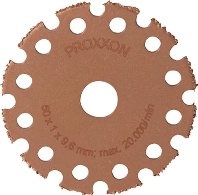 Immagine prodotto di Proxxon Wolfram-Karbid-Trennscheibe Ã¸ 50 mm, zum Trennen von Holz + Fugenmörtel