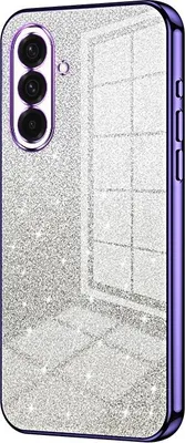 Immagine prodotto di Custodia in glitter per Samsung Galaxy A36 - Cover posteriore in silicone Phonesta Crystal Sparkle - Viola