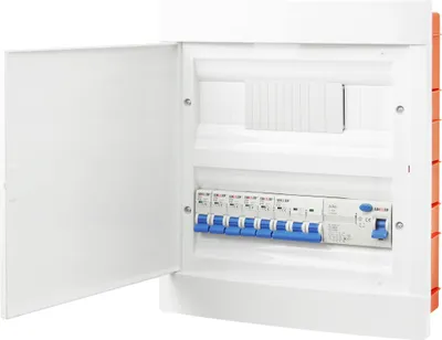 Produktbild von Unterverteilung Sicherungskasten Unterputz 24 Module FI Schalter LS Schalter