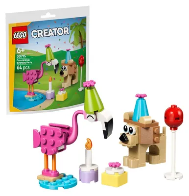 Image de LEGO Creator Birthday Party of Cute Animals, jeu de construction, 6 ans/années, plastique, 64 pièces, 46 g