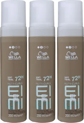 Produktbild von Wella Nutricurls Soft Twirl 3 x 200 ml Anti-Frizz-Schaum Set