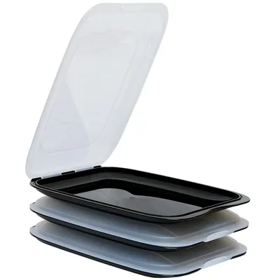 Produktbild von Gariella 3 x Aufschnittbox Schwarz