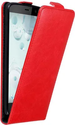 Produktbild von Cadorabo Hülle für HTC U PLAY Schutz Hülle in Rot Flip Etui Handyhülle Case Cover