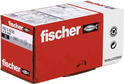 Image de Cheville à expansion Fischer FAZ II Plus 10/30, paquet de 25 pièces.