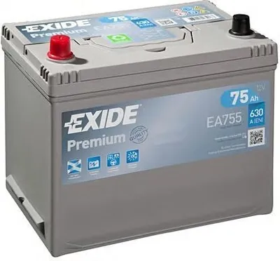Produktbild von EXIDE Premium Starterbatterie 12V 75Ah 630A/EN Korean B1+B6 D26 für Auto LKW Batterie
