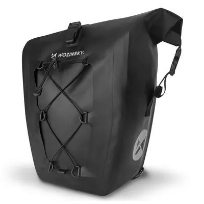 Immagine prodotto di Wozinsky Borsa da bicicletta impermeabile Borsa da trasporto 25L Nero (Wbb24Bk)
