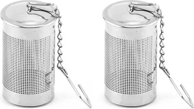 Produktbild von Teeei für Losen Tee, 4er Tee-Ei Teesieb Edelstahl Tee Sieb Teefilter mit Deckel Gewürzsieb GewüRzei Teeei in verschiedenen GrößEn Gewurzkugeln