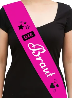 Produktbild von Oblique Unique Schärpe Die Braut JGA Junggesellinnenabschied Hen Party pink