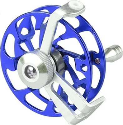 Produktbild von Angelrolle Eisfischen Fliegenrolle Spinning 65 mm Aluminium Blau