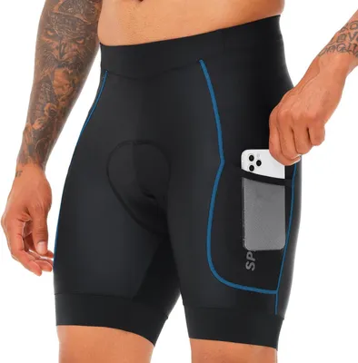 Produktbild von Herren Radhose mit Sitzpolster Atmungsaktiv Rutschfest Schwarz M