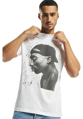Image de Mister Tee - T-shirt pour hommes "Cracked Background" (référence TN3220) (blanc) (taille XS)