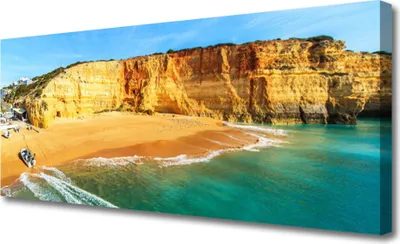Produktbild von Tulup Leinwand-Bilder 125x50 Wandbild Canvas Kunstdruck Bucht Landschaft