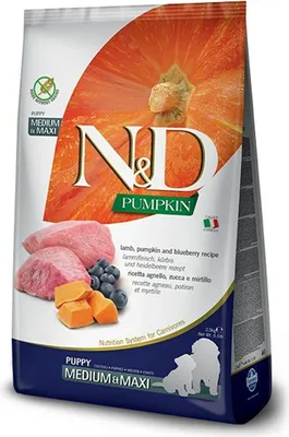 Produktbild von Farmina Pet Food 8010276033246 Hunde-Trockenfutter 2 5 kg Welpe Heidelbeere  Lamm
