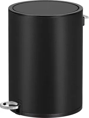 Produktbild von 3-Liter-Müllbehälter mit weichschließendem Deckel - schwarzer Kunststoffinnenbehälter