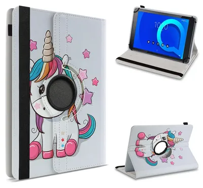 Produktbild von Tablet Hülle für Telekom T Tablet Tasche Schutzhülle Case 360 Grad Drehbar CoverFarbe 360 Uni:Motiv 14