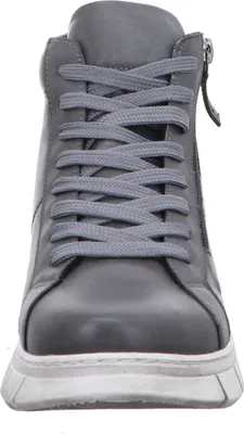 Produktbild von Gemini Damen Stiefelette High Top Sneaker Leder Reißverschluss 340240-02, Größe:42 EU, Farbe:Grau
