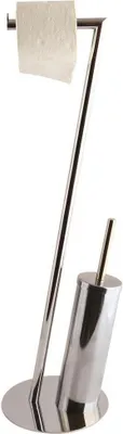 Produktbild von MSV Stand WC Garnitur Klobürste WC Bürste - Edelstahl Optik - Silber