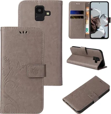 Collage of a phone case in various orientations and states.