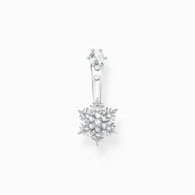 Produktbild von Thomas Sabo Einzel Ohrstecker Silber H2255-051-14 Schneeflocke