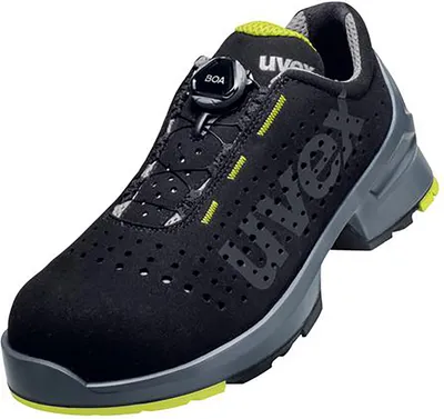 Produktbild von uvex 1 Halbschuhe S1 schwarz, gelb Weite 11 Gr. 45