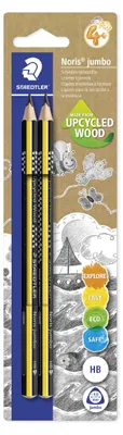 Produktbild von STAEDTLER Noris jumbo 119 Schreiblernbleistift Blisterkarte mit 2 Bleistiften HB