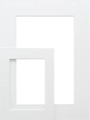 Produktbild von Deknudt SP111 Passepartout Weiß Ausschnitt 9x13 cm