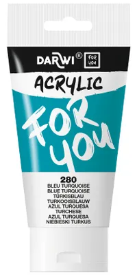 Immagine prodotto di Darwi DFY Vernice acrilica Blu turchese 75 ml 1 pz