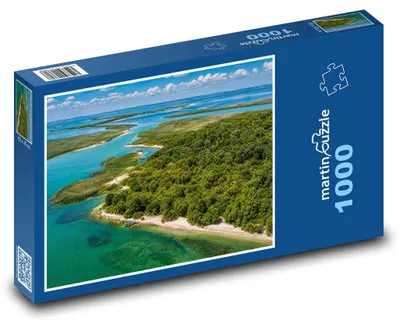 Obrázok produktu pre Puzzle 1000 Krajina pri jazere Razelm - martinpuzzle