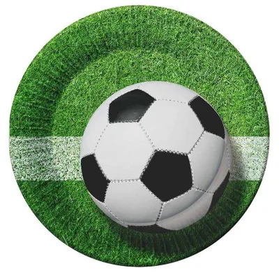 Produktbild von Pappteller 180 Fußball Go Op6pcs Fol