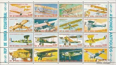 Produktbild von Briefmarken Äquatorialguinea 1979 Mi 1598-M 1600 Kleinbogen (kompl. Ausg.) gestempelt Flugzeuge