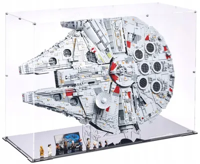 Produktbild von Blacked Brick Stehende Vitrine für LEGO® 75192 Star Wars – Millennium Falke