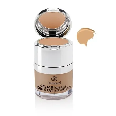 Image de Dermacol Caviar Fond de teint longue tenue avec correcteur, teinte 02 Fair, 30 ml