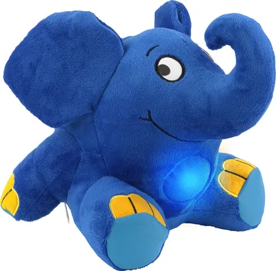 Produktbild von ANSMANN LED Nachtlicht Elefant Kuscheltier inkl. Batterien & Musik Funktion