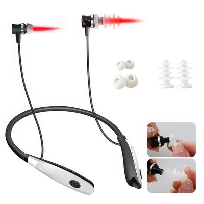 Produktbild von Tinnitus Linderungsgerät Infrarot – 650nm Rotlicht, Mikrozirkulation, für Nase & Ohren, wiederverwendbar