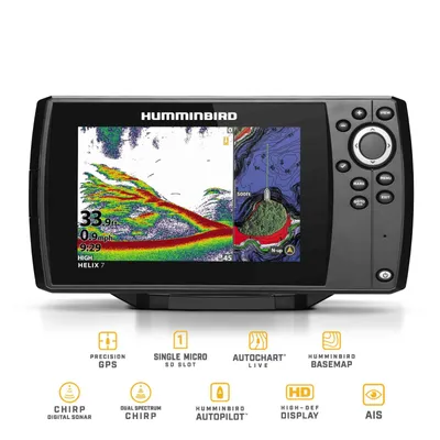 Immagine prodotto di Humminbird Helix 7 Chirp GPS G4 GPS chartplotter ecoscandaglio - completo di trasduttore