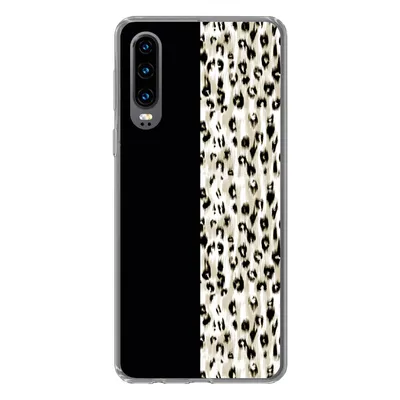 Produktbild von MuchoWow® Handyhülle Schutzhülle Hülle für Huawei P30 Pantherdruck - Pelz - Tier Silikon Softcase Handy Hülle - Kartenbesitzer