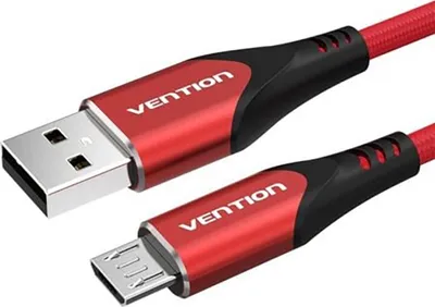Produktbild von Kabel USB 2.0 auf Micro USB Vention COARG 3A 1,5 m (Rot)