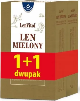 Produktbild von OLEOFARM Gemahlener Flachs 200g + 200g