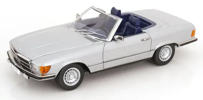 Produktbild von KK Scale 120181 Mercedes 450 SL R107 Cabrio 1985 silber 1:12