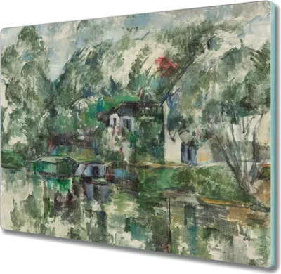 Produktbild von Coloray Hackbrett Herdabdeckplatte 60x52 cm Küchenbrett Kochplattenabdeckung Schneidebrett - Wasser Cézanne