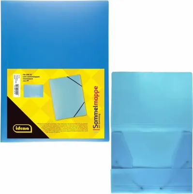 Produktbild von Idena 10380 Gummizugmappe DIN A3, PP, transluzent türkis