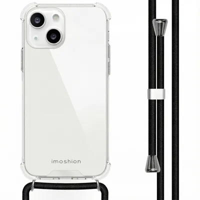 Imagen del producto de Funda trasera transparente con cordón para Apple iPhone 13 - Negro