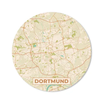 Produktbild von MuchoWow® Mauspad Mousepad Stadtplan - Dortmund - Stadtplan - Vintage 20x20 cm - Mousepads - Maus Mat - Pad - Mausunterlage - Schreibtischmatte