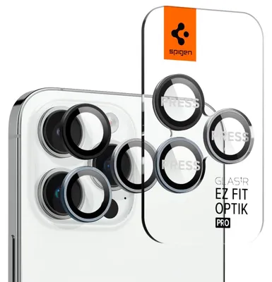 Produktbild von Spigen AGL06159, Linsenschutz, Schwarz, Transparent, Gehärtetes Glas, Apple, iPhone 14 Pro / 14 Pro Max